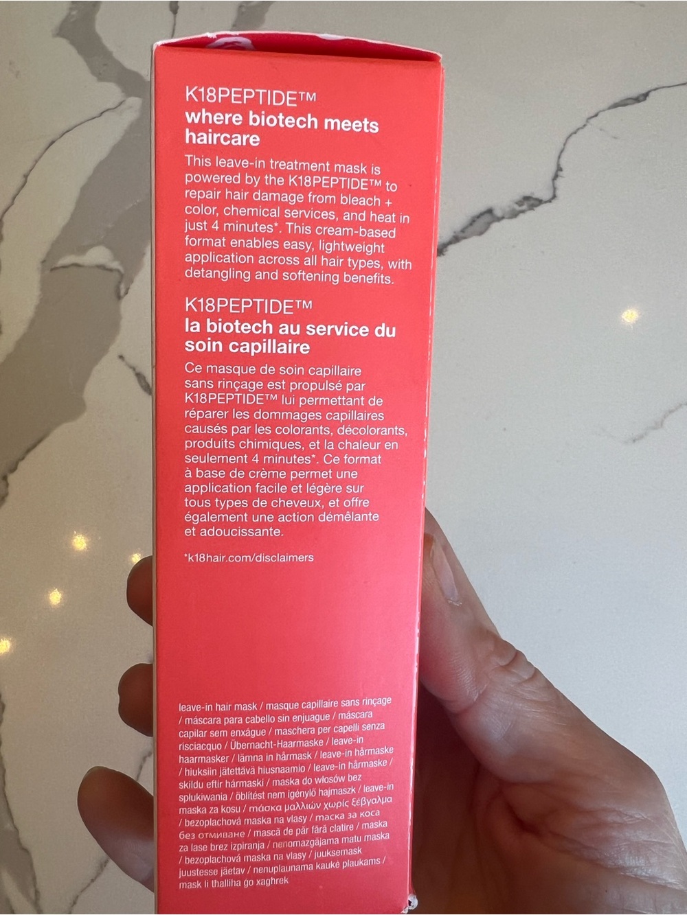 Jumbo K18 Leave-In Molecular Repair Hair Mask - White (100 ml) - Picture 5 of 7
